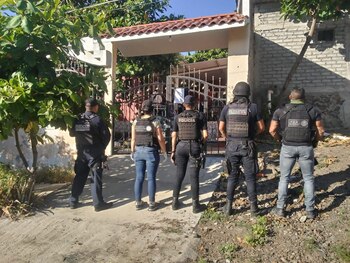 El narcolaboratorio estaba en una