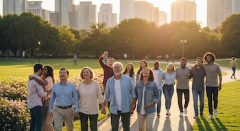 Un grupo diverso de personas,