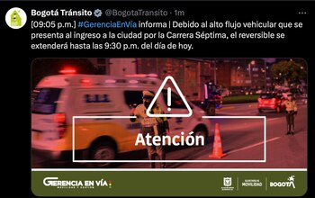 El reversible se extenderá hasta las 9:30 p. m. -crédito X