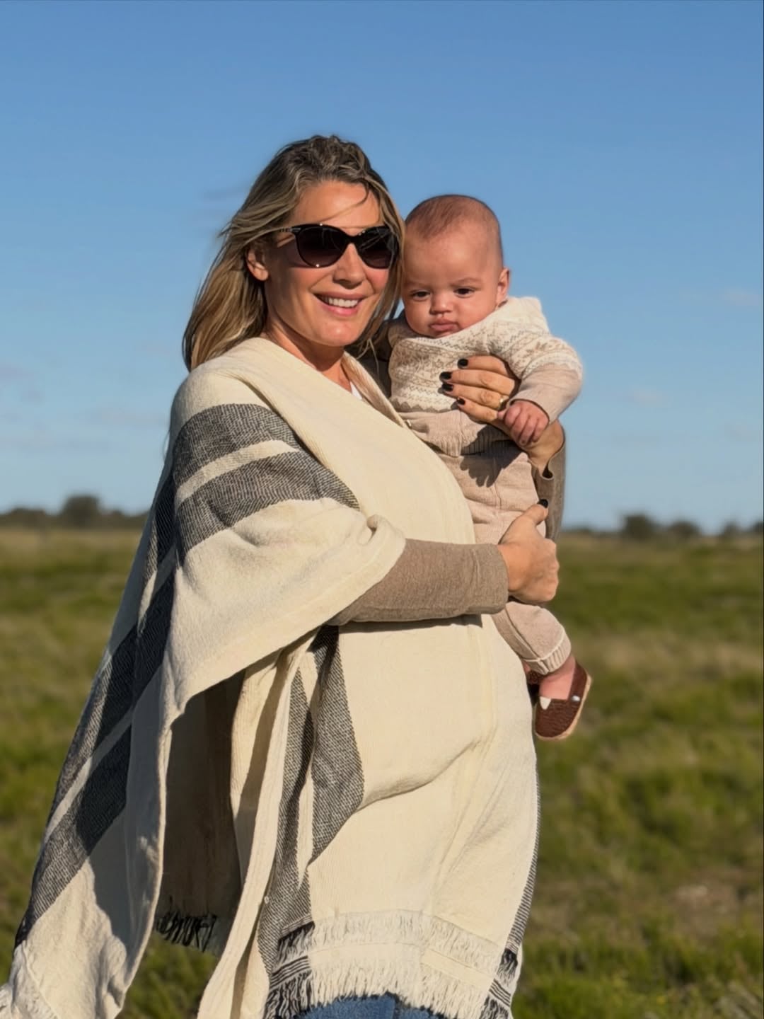 En mayo pasado, la modelo llevó a su hijo a un viaje al sur de Buenos Aires (Instagram)