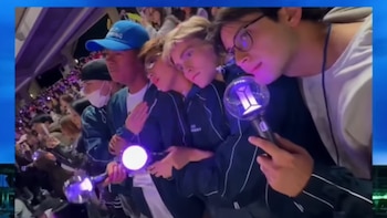 Integrantes de Santos Bravos viven una experiencia única al ver a BTS. IG / Santos Bravos