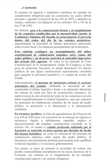 El mensaje de urgencia del Ejecutivo otorga prioridad absoluta a la discusión de la reforma y prohíbe su postergación por motivos internos - crédito @UltimaHoraCR/X