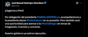 José Manuel Restrepo - crédito @jrestrp/X