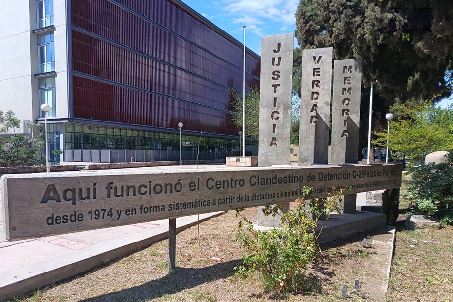 El D-2 funcionó dentro del Palacio Policial de Mendoza, en la capital provincial, y fue señalado en distintas causas como el principal centro clandestino de detención de la provincia (Gentileza: Ministerio Público Fiscal)