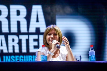 La ex ministra de Seguridad