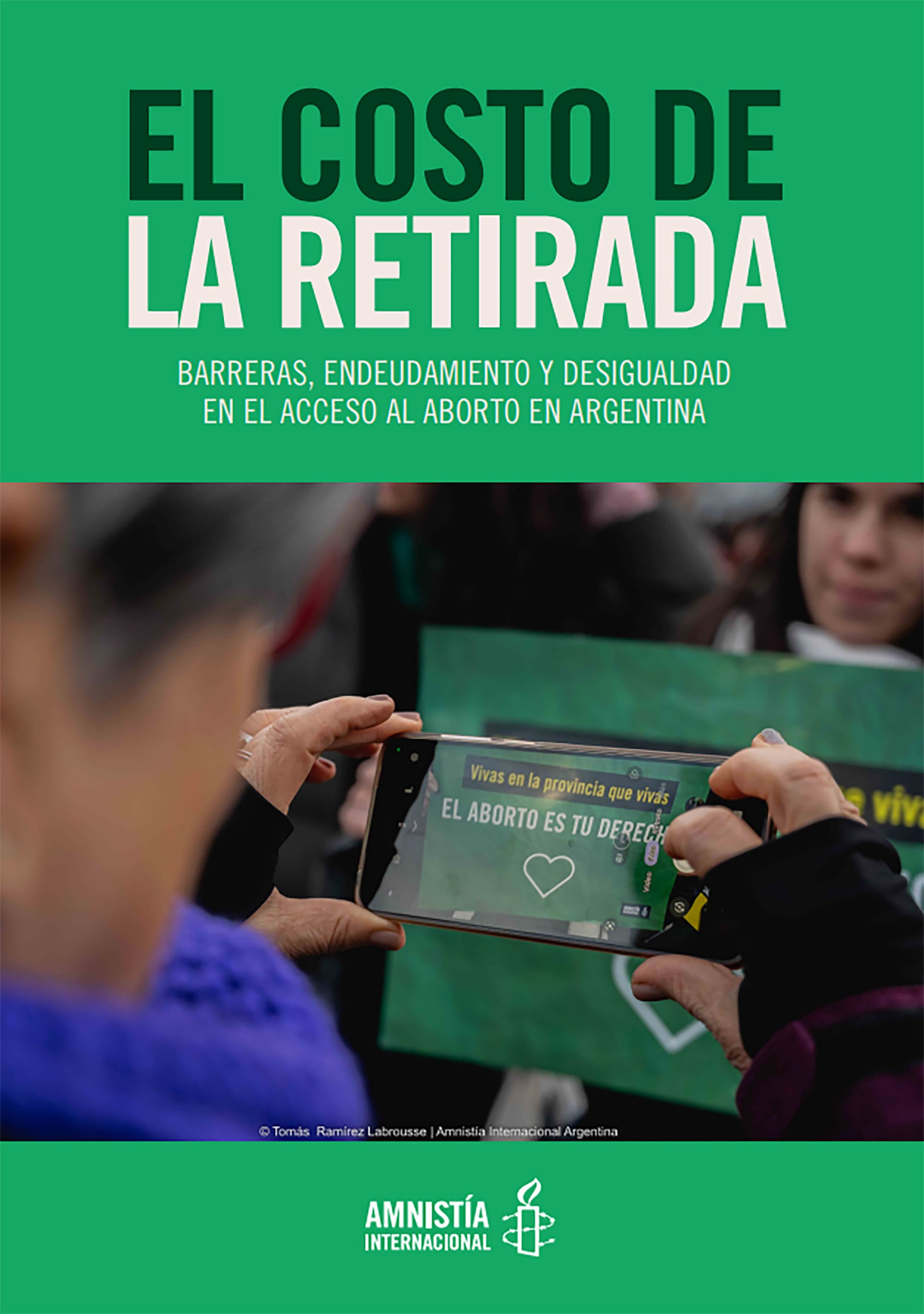 Amnistía Internacional advierte que en Argentina existen barreras para acceder al derecho al aborto e inequidades regionales