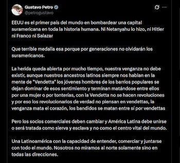 Gustavo Petro rechazó los ataques