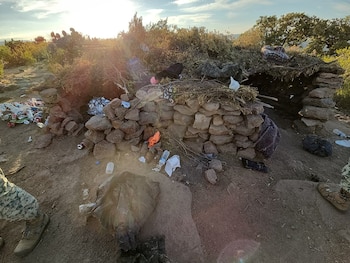 campamento destruido en Zacatecas
(Guardia