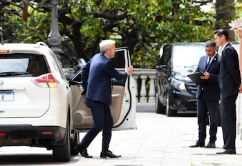 El gobernador Frigerio en una