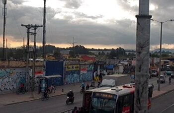 Se registra alto flujo vehicular por este corredor de entrada a la capital - crédito Tránsito Bogotá