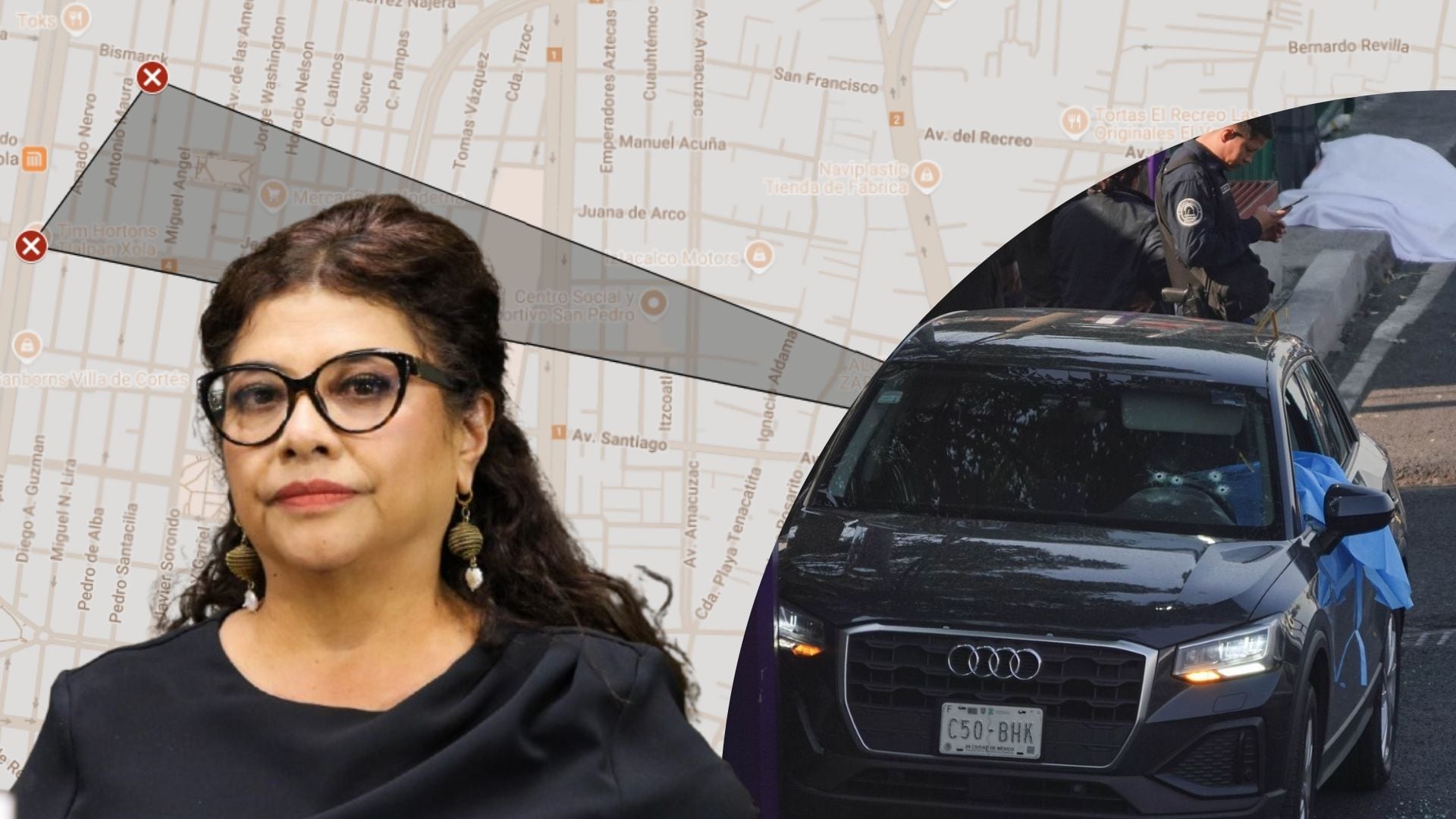 Esto es lo que se sabe hasta el momento de la ruta de escape de los sicarios que asesinaron a Ximena Guzmán y José Muñoz. (ANAYELI TAPIA/ INFOBAE)