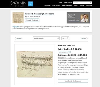 Swann Galleries/Handout via REUTERS