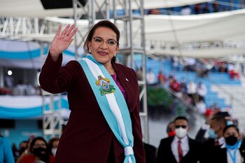 La presidenta de Honduras, Xiomara