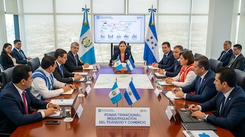 Ronda trinacional entre Guatemala, Honduras y El Salvador impulsa medidas para modernizar el tránsito y el comercio