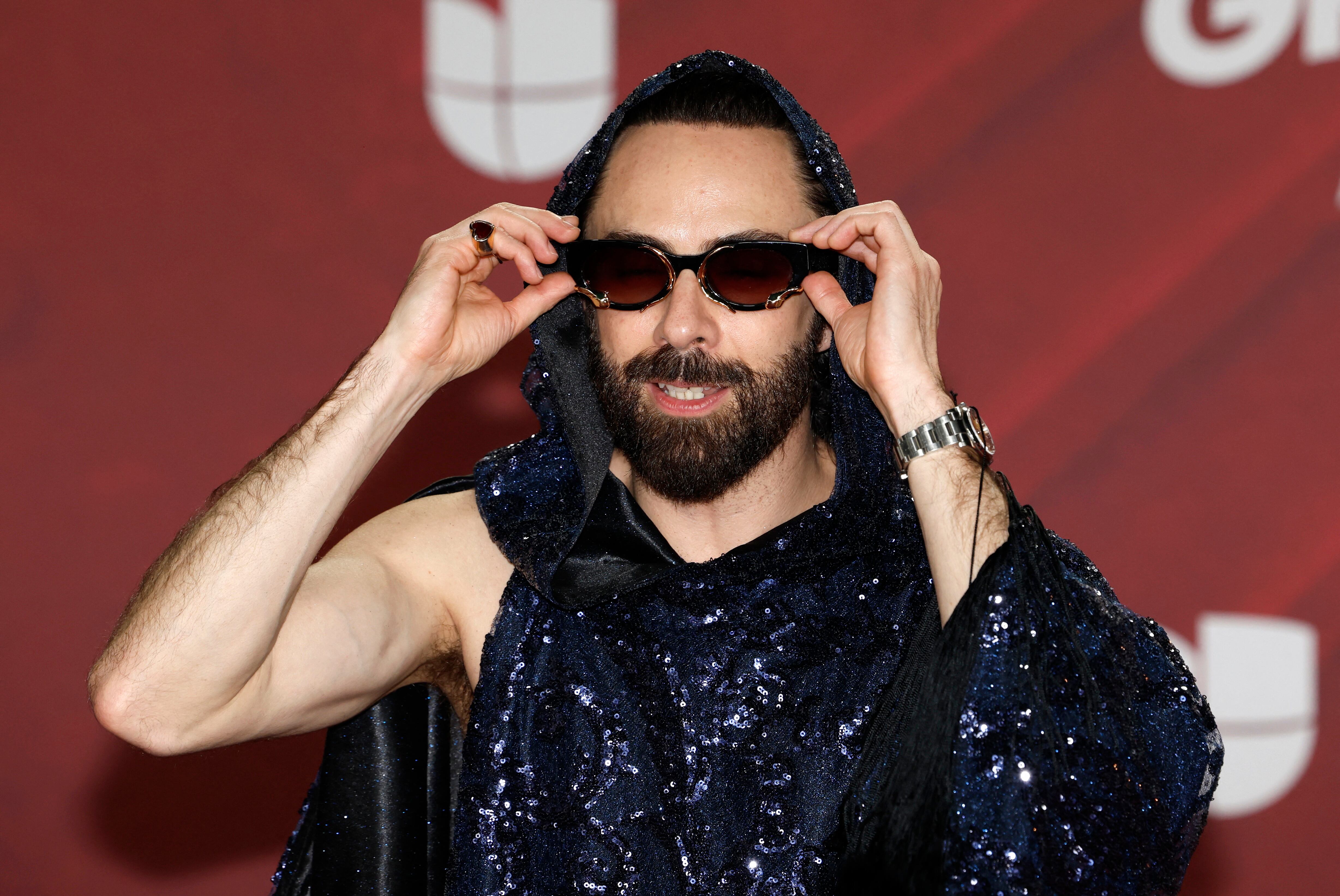 Jay de la Cueva poses at the 25th Annual Latin Grammy Awards in Miami, Florida, U.S., November 14, 2024. REUTERS/Marco Bello