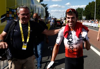 Izaguirre celebra su victoria de