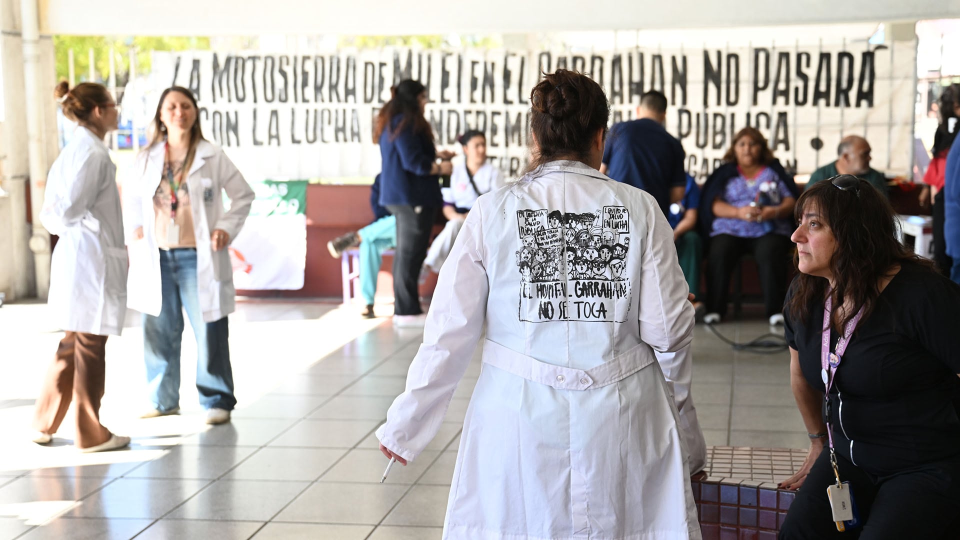 Los trabajadores del Hospital Garrahan movilizarán desde las 12 a Congreso (Maximiliano Luna)