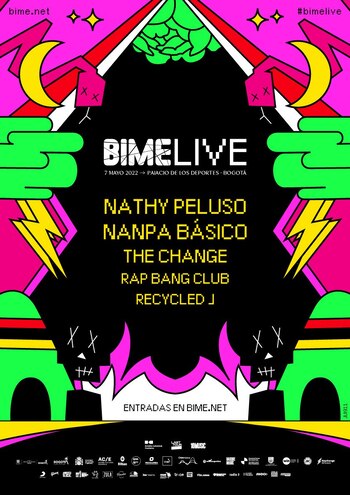 Cartel BIME LIVE Bogotá 2022