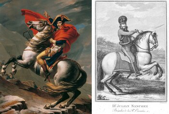 "Napoleón cruzando los Alpes" (1811),