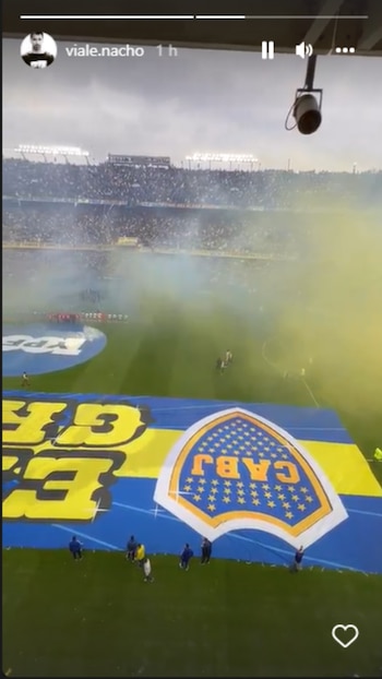 Nacho fue a alentar a