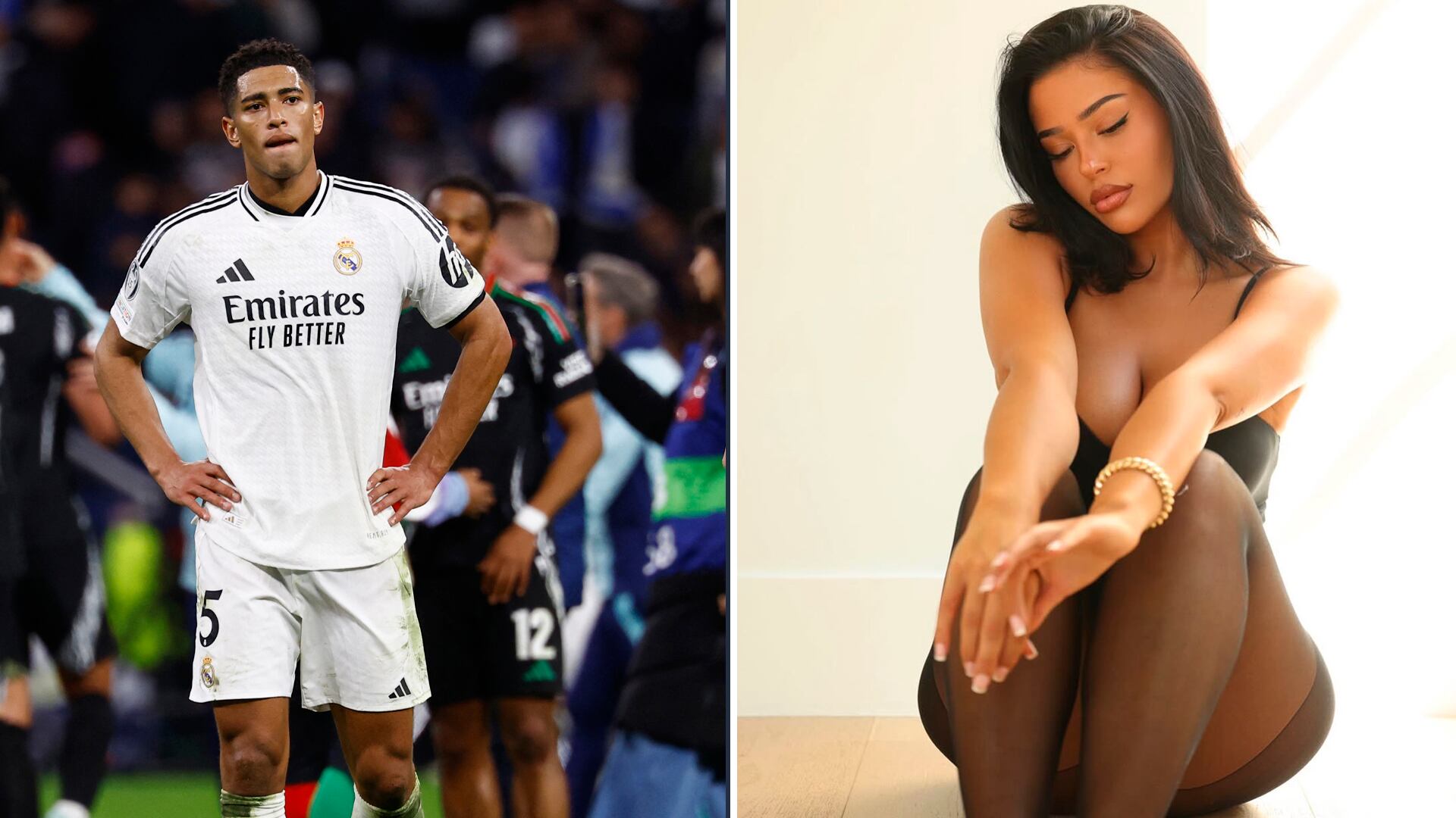 La modelo lo fue a ver en varios encuentros del Real Madrid y la selección inglesa