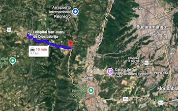 El hospital más cercano del peaje de Lebrija era el Hospital Local de Lebrija, a 4.7 kilómetros a pie - crédito Google Maps