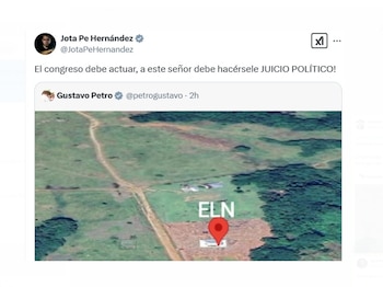 El senador Jota Pe Hernández pidió actuación por parte del Congreso por las revelaciones de Petro sobre el ELN - crédito @JotaPeHenandez/X