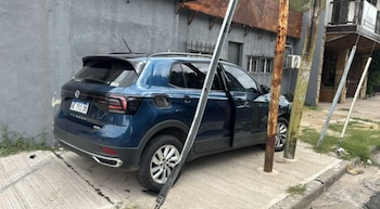 El vehículo Volkswagen T-Cross azul