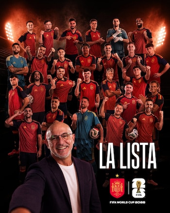 La lista de convocados de Luis de la Fuente (RFEF)