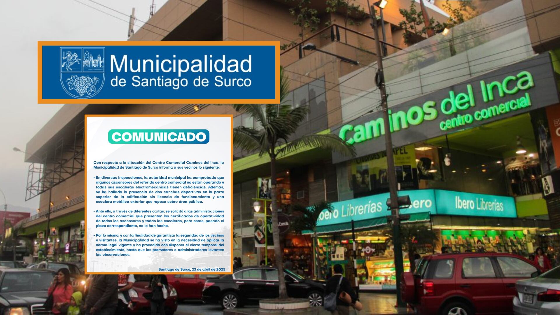 El centro comercial llevaba clausurado desde abril. - Crédito Composición Infobae