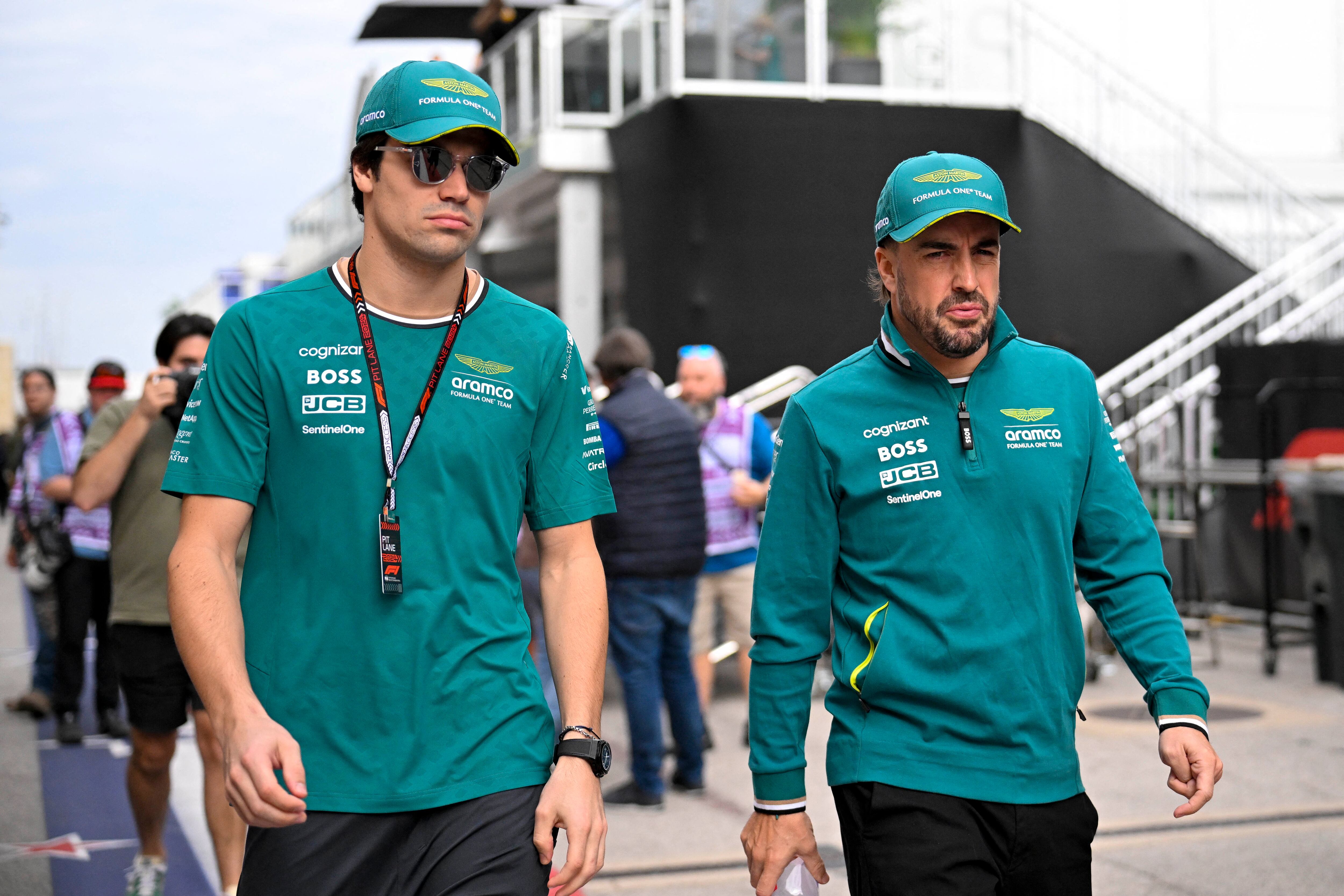Lance Stroll y Fernando Alonso formarán la dupla titular de Aston Martin (Mandatory Credit: Jerome Miron-Imagn Images)