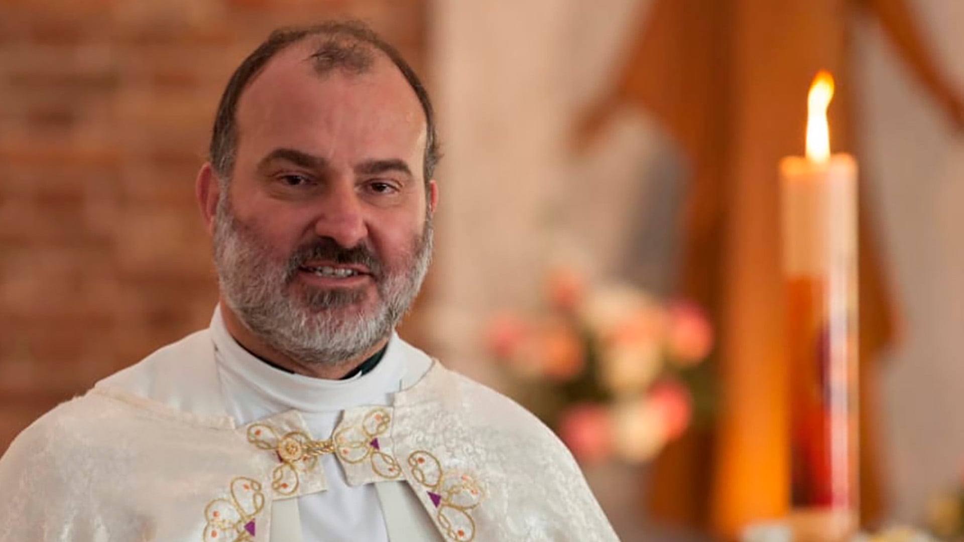 El sacerdote Patricio Cruz Viale