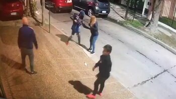 La pareja venía de buscar