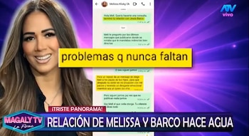 Melissa Klug habló de su crisis en la relación con Jesús Barco. (Magaly TV La Firme)