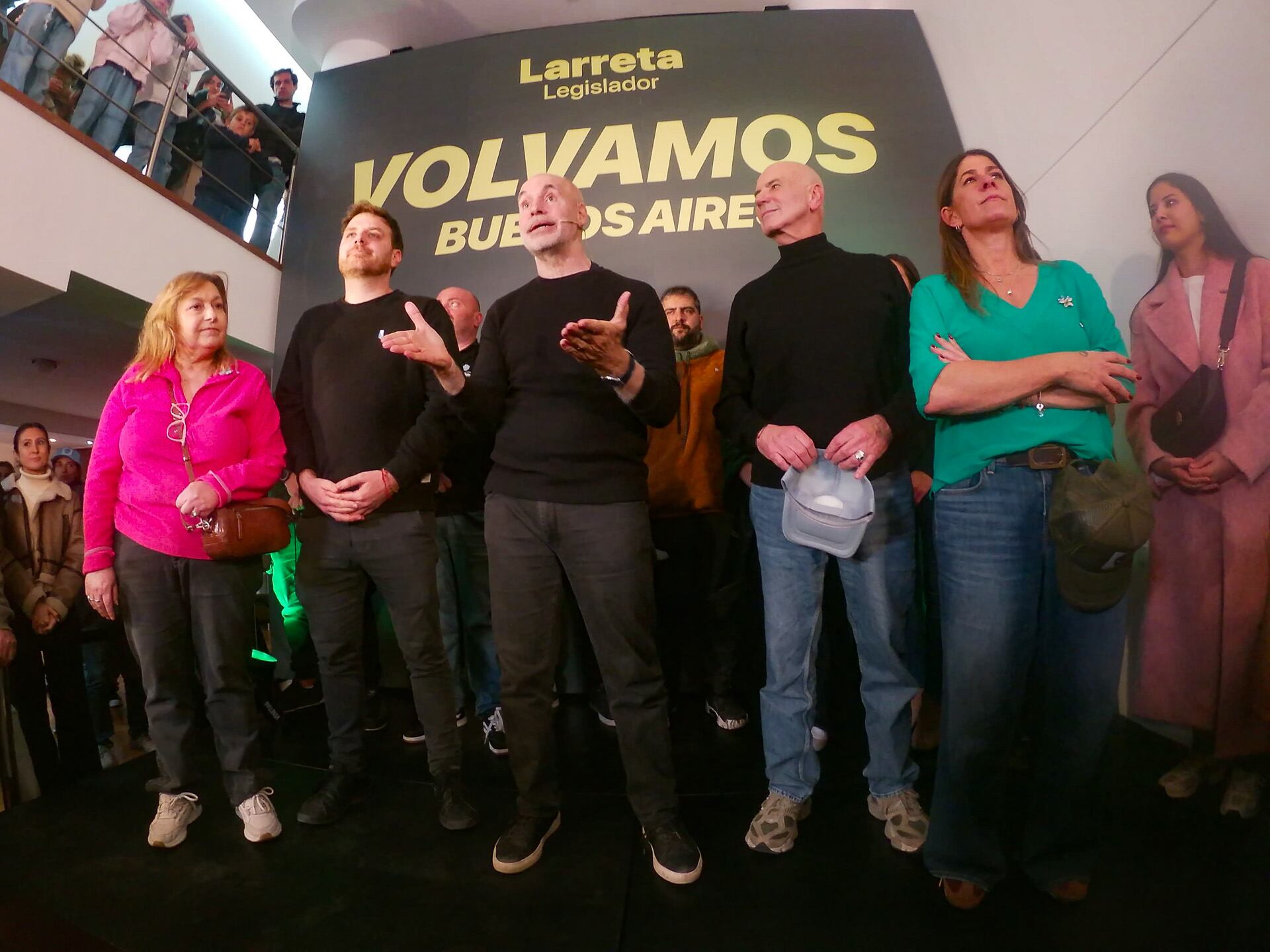 Larreta junto a Graciela Ocaña, Emmanuel Ferrario, Jorge Telerman y Guadalupe Tagliaferri