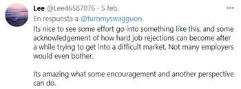 “Es agradable ver que se