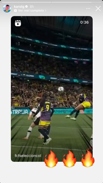 Karol G celebró el triunfo