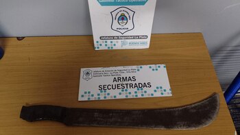 entró a robar con un machete en la plata