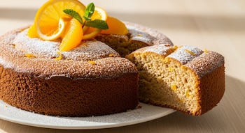 El bizcochuelo de naranja con