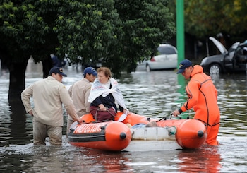 El rescate de una mujer