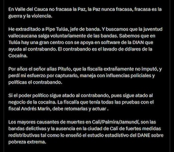 Petro reafirma su convicción en