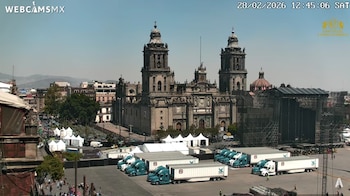 Así se ve el Zócalo