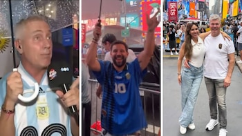De Marley a Barby Franco: quiénes fueron los famosos presentes en el banderazo argentino de Times Square