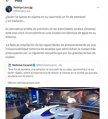 Rodrigo Lara responde al alcalde