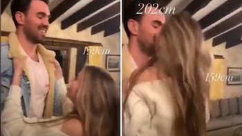 La actriz tuvo que saltar