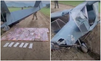 La aeronave quedó atrapada en