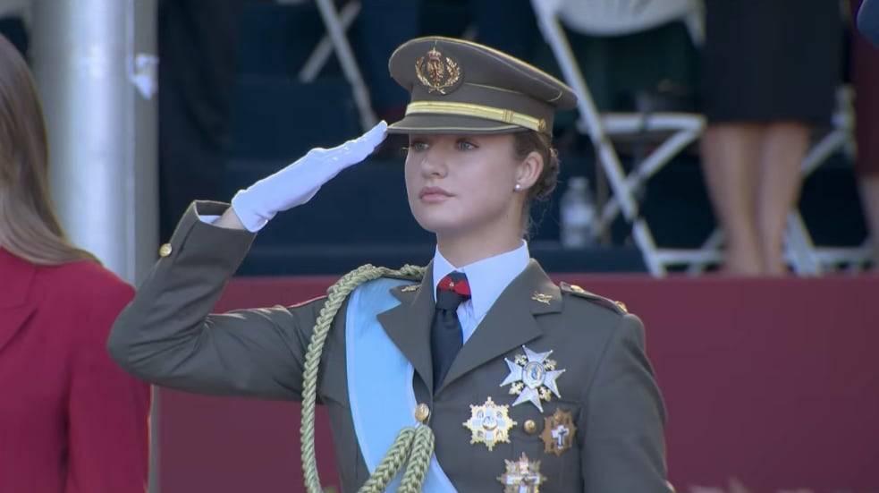 La princesa Leonor durante el desfile del 12 de octubre (Casa Real)