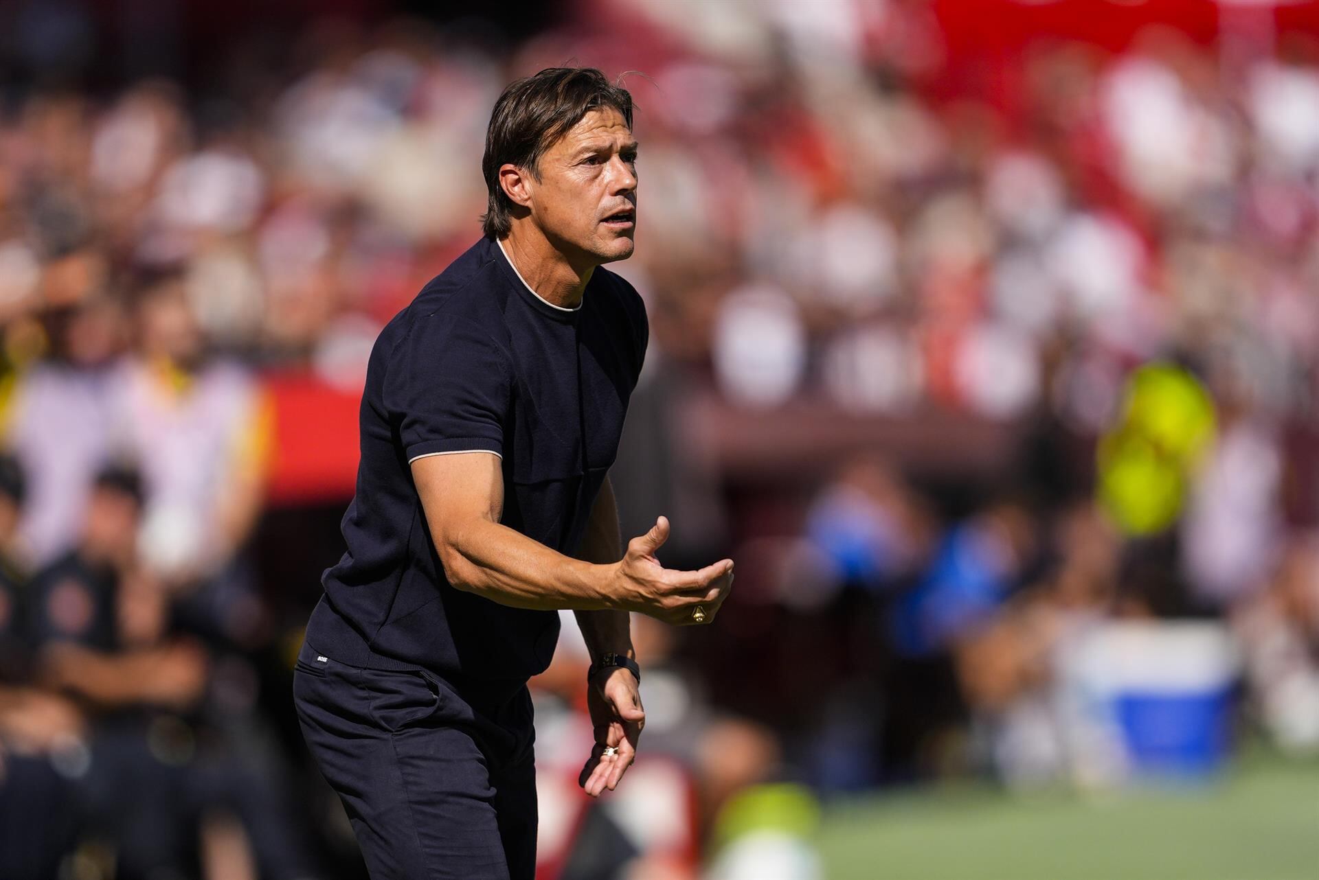 Matías Almeyda está disputando su primera temporada al mando del Sevilla de España