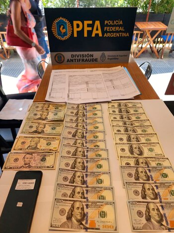 El dinero secuestrado a los