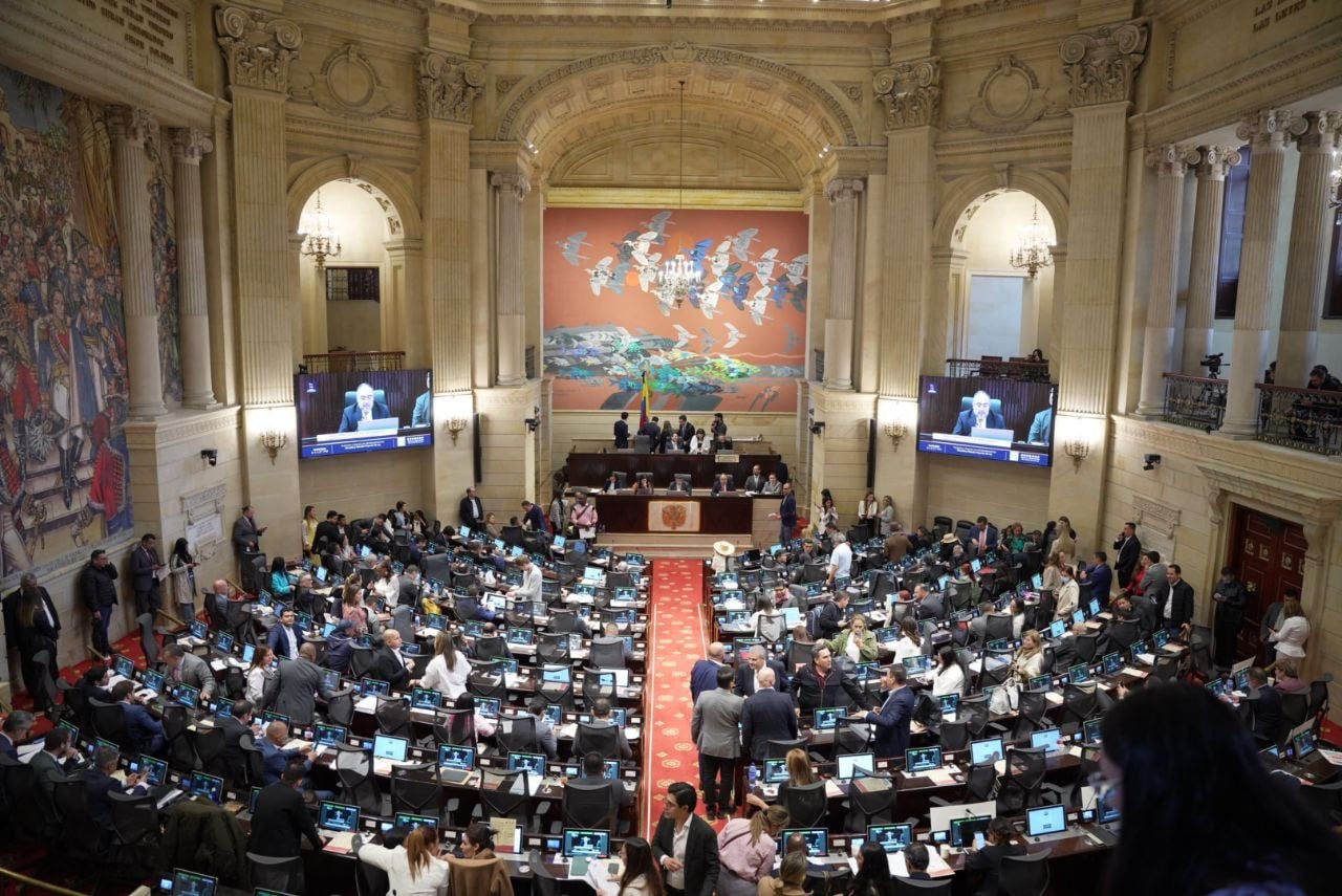 El presidente Gustavo Petro reconoció que el Congreso podría volver a hundir la reforma tributaria - crédito @CamaraColombia/X